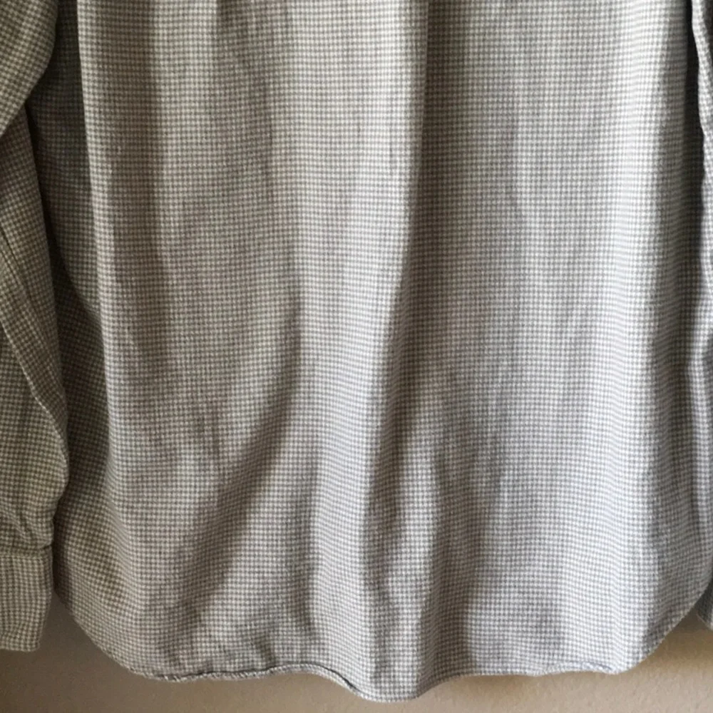 Polo by Ralph Lauren Men's Light Gray Check Button-Down Shirt